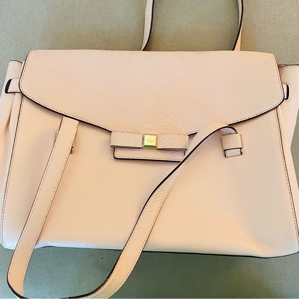 Kate Spade New York Leather Handle Bag in Pastel Pink